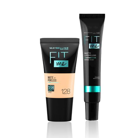 Buy Maybelline New York Fit Me Matte+Poreless Liquid Foundation Tube - Ivory 115 (18 ml)+Fit me matte Poreless Primer-Purplle
