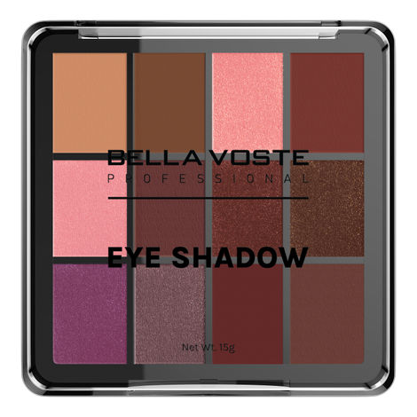 Buy Bella Voste Professional Eyeshadow - 12 in 1 Mesmerizing Colors Palette | Nude , Matte , Shimmer | Rich Colour | High Pigmentation - BVES104 (15 g)-Purplle