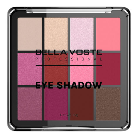 Buy Bella Voste Professional Eyeshadow - 12 in 1 Mesmerizing Colors Palette | Nude , Matte , Shimmer | Rich Colour | High Pi gmentation - BVES105 (15 gm)-Purplle