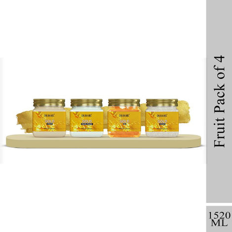Buy Dr.Rashel Gold Pack Of 4 (Scrub, Gel, Cream, And Face Pack) - (1520ml)-Purplle