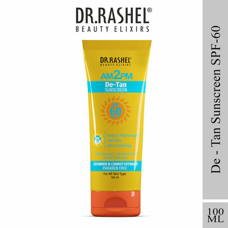 Buy Dr.Rashel De-Tan Sunscreen Spf60 For All Skin Types (100ml)-Purplle