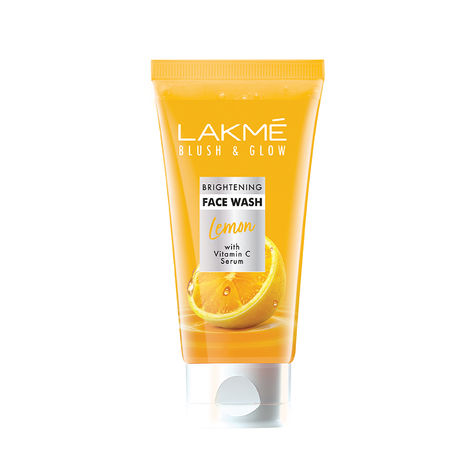 Buy Lakme Blush & Glow Lemon brightening  Face Wash with vitamin c serum , 100 g-Purplle