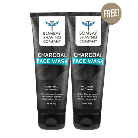 Buy Bombay Shaving Company Charcoal Face Wash 100gm - Buy One Get One-Purplle