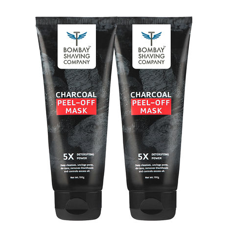 Buy Bombay Shaving Company Charcoal Peel Off Mask 100gm - Buy One Get One-Purplle