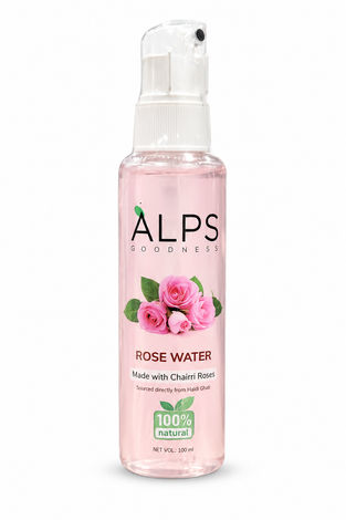 Buy Alps Goodness 100 % Pure Rose Water Spray (100 ml) | Long Press Mist Spray | Rose water for face | Made from Chaitri Rose | Gulab Jal | Natural skin toner | Premium Rose Water-Purplle