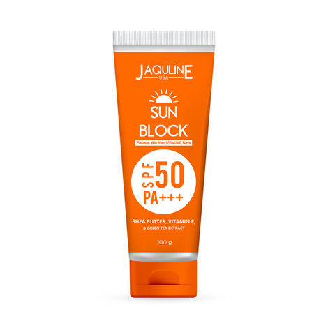 Buy Jaquline USA SUNBLOCK SPF 50 PA+++ 100G-Purplle