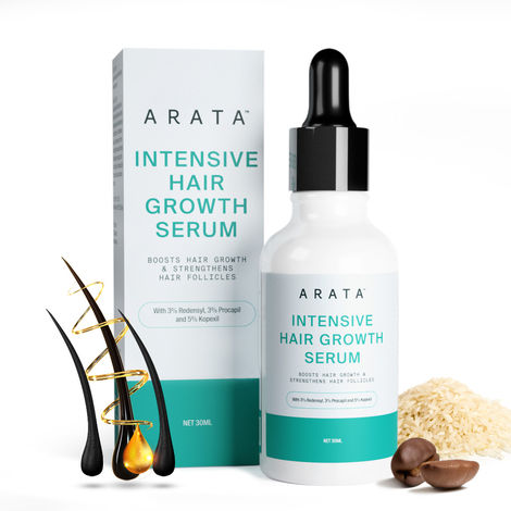 Buy Arata Intensive Hair Growth Serum With 5% Kopexil+3% Redensyl+3% Procapil - 30 ml-Purplle