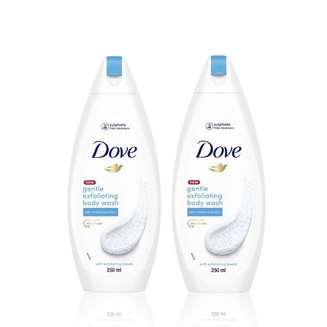 Buy Dove Fresh Gentle Exfoliating Bodywash (Pack of 2)-Purplle