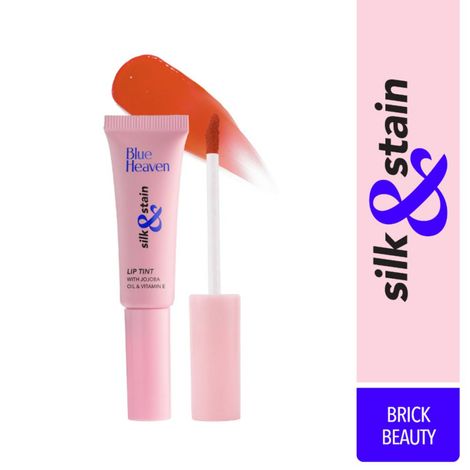 Buy Blue Heaven Silk & Stain Lip Tint, Brick Beauty 8ml-Purplle