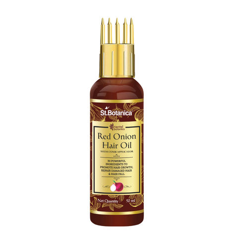 Buy Oriental Botanics Red Onion Hair Oil | Boosts Hair Growth & Repairs Hair | No Parabens & Sulphates | 50 ml-Purplle