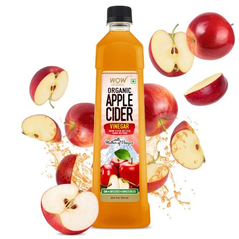 Buy WOW Life Science Organic Apple Cider Vinegar (750 ml)-Purplle