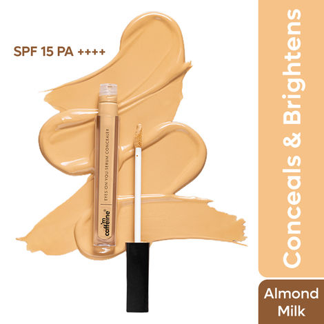 Buy mCaffeine Eyes On You Serum Concealer | Brightens Under Eye & Reduces Dark Circles | Lightweight & Natural Finish for Everyday Use -Almond Milk -5 ml-Purplle