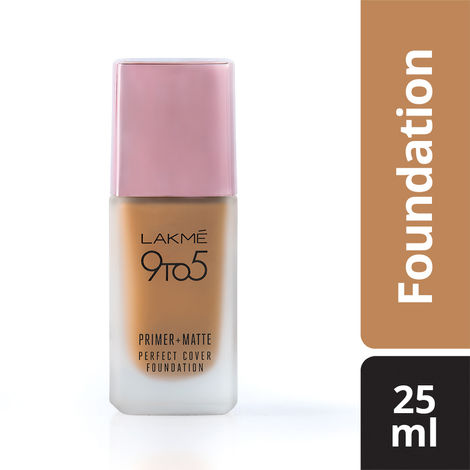 Buy Lakme 9 To 5 Primer + Matte Perfect Cover Foundation - Neutral Chestnut N360 (25 ml)-Purplle