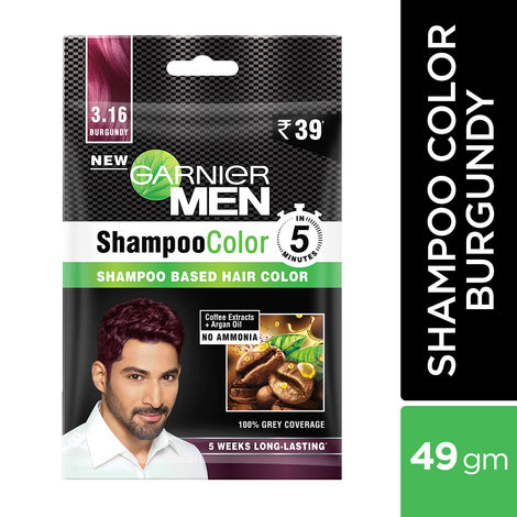Buy Garnier Garnier Men Shampoo Color Shade 3.16 Burgundy-Purplle