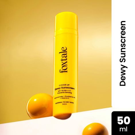 Buy FoxTale CoverUp SPF 70 PA++ Dewy Sunscreen Cream - 50ml-Purplle