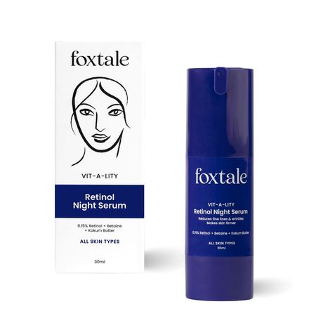 Buy Foxtale Vit-A-Lity 0.15% Encapsulated Retinol Night Serum For Fighting The Signs Of Ageing - 30ml-Purplle