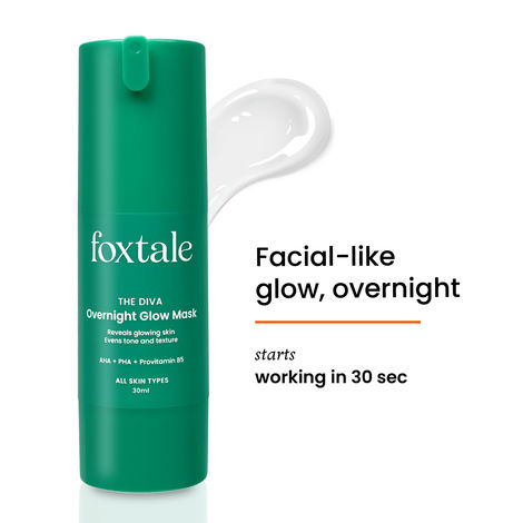 Buy Foxtale The Diva Over Night Glow Mask | with AHA, PHA & Provitamin B5 | for All Skin Types - 30 ml-Purplle