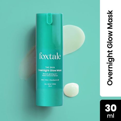 Buy Foxtale The Diva Over Night Glow Mask | with AHA, PHA & Provitamin B5 | for All Skin Types - 30ml-Purplle