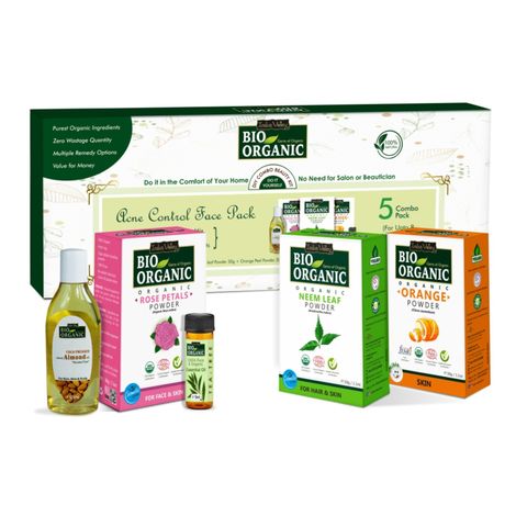 Buy Indus Valley Bio Organic Acne Control Face Pack DIY Kit-Purplle