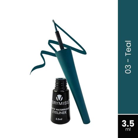 Buy Verymiss Matte Waterproof Eyeliner - 03 Teal 3.5 ml-Purplle