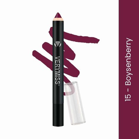 Buy Verymiss Matte Lip Crayon Lipstick - 15 Boysenberry 2.8 gm-Purplle