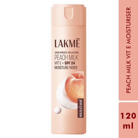 Buy Lakme Peach Milk Moisturizer SPF 24 PA Sunscreen Lotion 120 ml-Purplle
