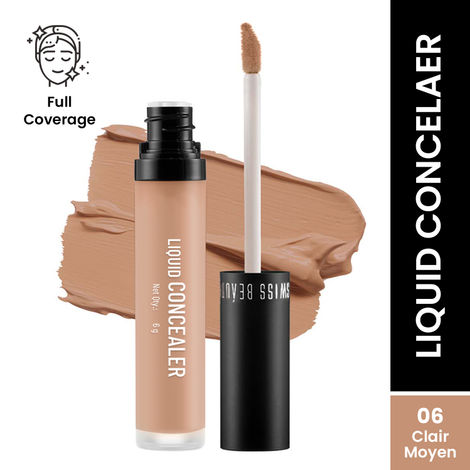 Buy Swiss beauty Liquid concealer - 6 Clair-Moyen (6 gm)-Purplle