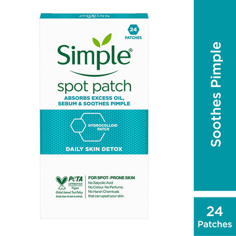 Buy Simple Daily Skin Detox Spot Patch&nbsp;(24 Patches)-Purplle