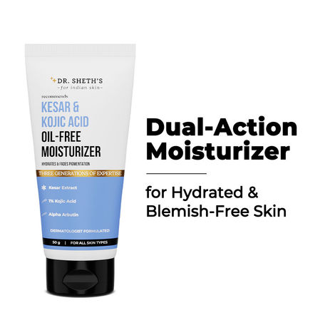 Buy Dr. Sheth's Kesar & Kojic Acid Oil-Free Moisturizer-50 gm-Purplle