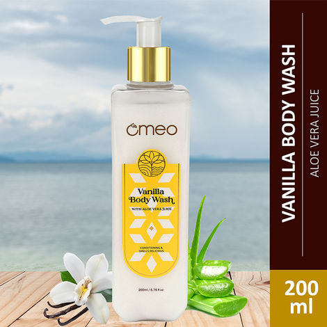 Buy Omeo Vanilla Body Wash, Shower Gel Enrich With Aloe Vera Juice Extract for Men & Women 200 ml-Purplle