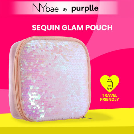 Buy NY Bae Sequin Glam Pouch 1 pc-Purplle
