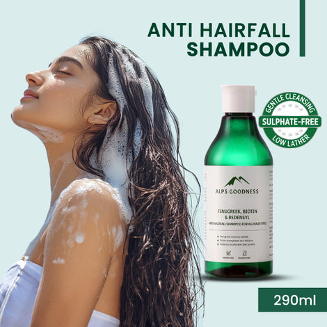 Buy Alps Goodness Fenugreek Biotin & Redensyl Anti Hairfall Shampoo (290 ml) | Methi Hairloss Control Shampoo For All Hair Types | Sulphate, Silicone & Paraben Free | Gentle & Mild Cleansing Shampoo| Vegan-Purplle