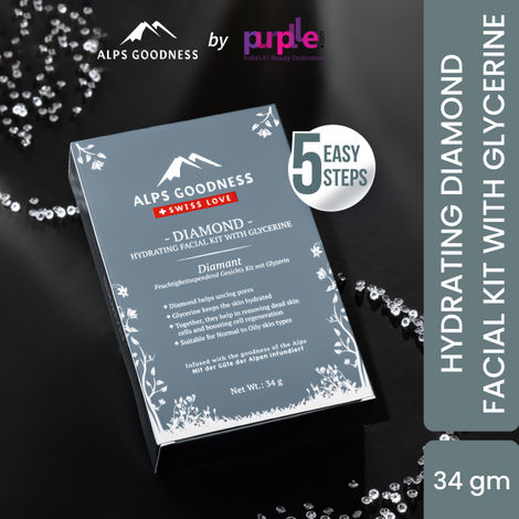 Buy Alps Goodness Diamond Hydrating Facial Kit with Glycerine (34 gm) | Glowing Skin | Toning & Firming |Detoxification |At home Facial-Purplle