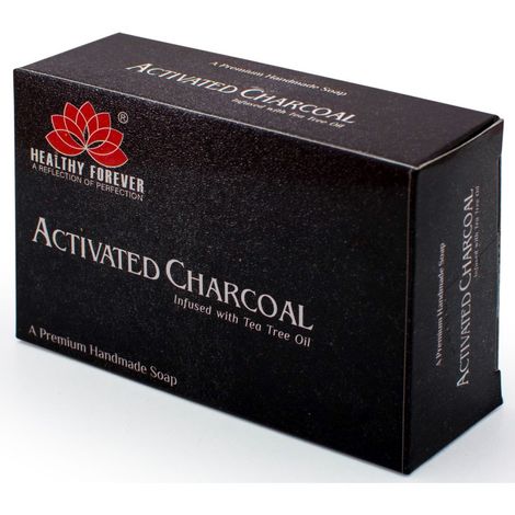 Buy Healthy Forever Activated Charcoal Skin Care Soap For Women & Men for Whitening, Acne,Blackheads 120 gm-Purplle