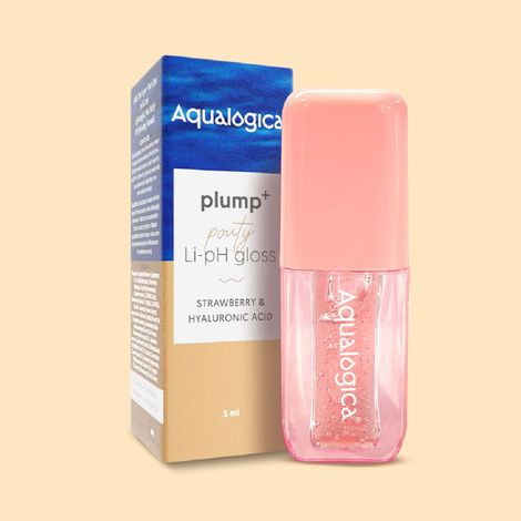 Buy Aqualogica Plump+ Pouty Li pH Glosses - Peach Vanilla 5 ml-Purplle