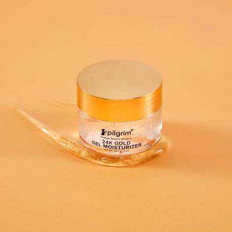 Buy Pilgrim 24k Gold Gel Moisturizer with Hyaluronic Acid & Alpha Arbutin, 50 gm,Enhances Natural Glow & Brightens Skin ,For Men & Women-Purplle