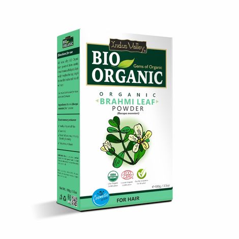 Buy Indus Valley Bio Organic 100% Pure Brahmi Powder (100 gm)-Purplle