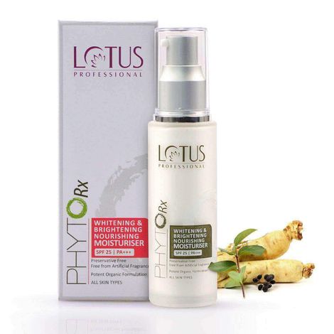 Buy Lotus Professional PhytoRx Whitening & Brightening Nourishing Moisturiser | Reduces uneven skin tone | Radiant Glow | SPF 25 | 50ml-Purplle