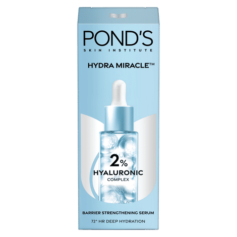 Buy Ponds Hydra Miracle hyaluronic acid complex 2% Serum | 14 ml-Purplle