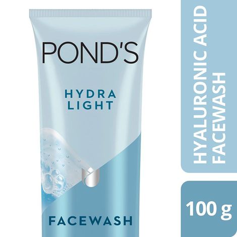 Buy POND'S Hydra Light hyaluronic acid hydrating gel facewash 100g-Purplle