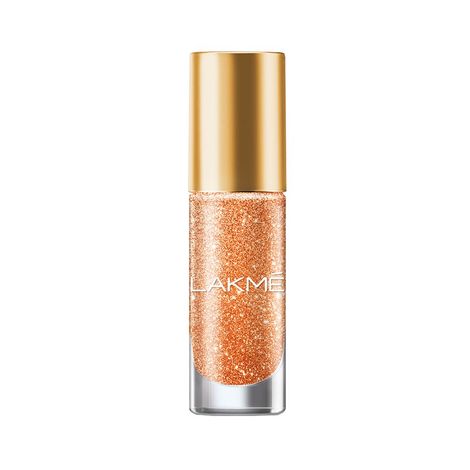 Buy Lakme Glitterati Collection Nail Paint Peachy Play 6ml-Purplle