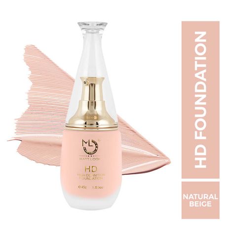 Buy Mattlook High Definition Foundation Clean with Nude Feeling, Natural Beige (45 gm)-Purplle