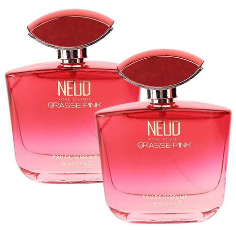 Buy NEUD Grasse Pink Luxury Perfume for Women Long Lasting EDP - 2 Packs (100 ml Each)-Purplle