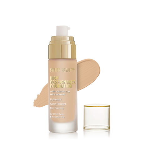 Buy Swiss Beauty High Performance Waterproof Foundation - Natural-Nude (55 gm)-Purplle