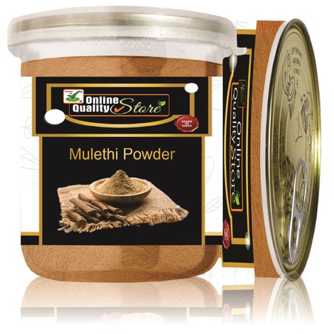 Buy Online Quality Store Jar Licorice (Mulethi) Powder_150 gm | All Natural Mulethi Powder | Organic Licorice Root Powder | (Glycyrrhiza Glabra/Mulethi) - Yashtimadhu{Jar_Mulethi_powder_150 gm}-Purplle
