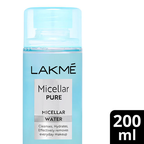 Buy Lakme Micellar Water for Makeup Removal | Gentle Cleanser & Makeup Remover for everyday use |For All Skin Types| 200 ml-Purplle