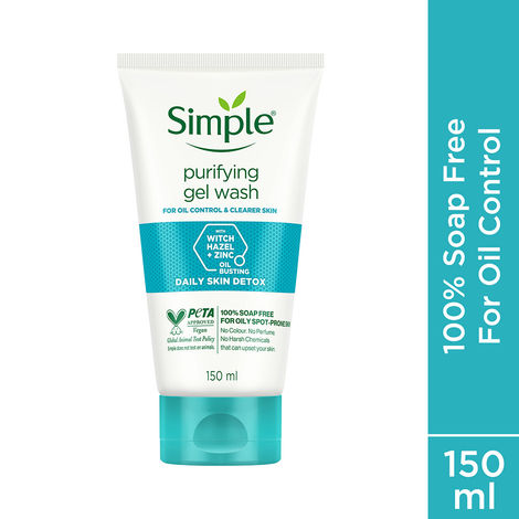 Buy Simple Daily Skin Detox Purifying Facial Wash 150 ml-Purplle