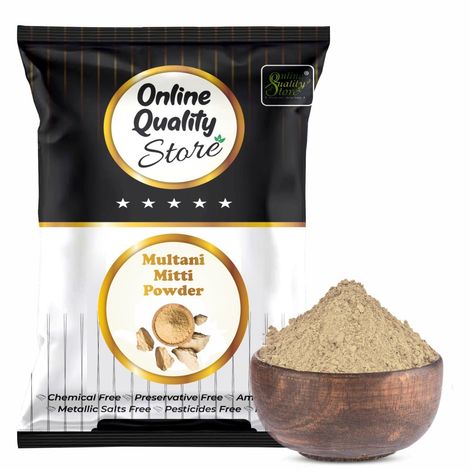 Buy Online Quality Store 100% Herbal Multani Mitti_100 gm - Multani Mud Mitti | Indian Healing Clay | Bentonite Clay | for Deep Pore Cleanser |Face Pack Pure & Natural{Mitti_powder100}-Purplle