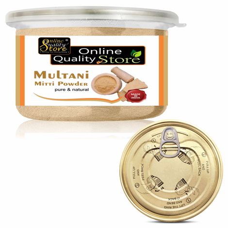 Buy Online Quality Store 100% Pure Herbal Jar Multani Mitti Powder_100g - Multani Mud Mitti | 100% Pure & Natural Multani Mitti Powder |Multani Mitti Face Pack |Bentonite Clay{jar_Multani_mitti_100}-Purplle