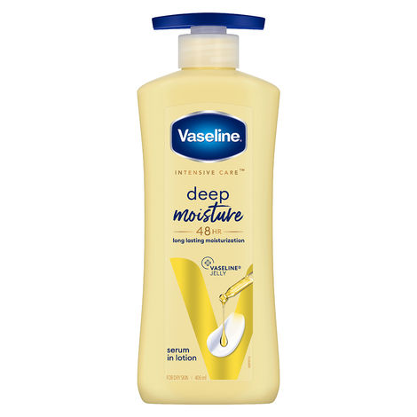Buy Vaseline Deep Moisture Serum In Lotion, 400 ml | Enriched with Glycerin for Nourished Soft Skin-Purplle